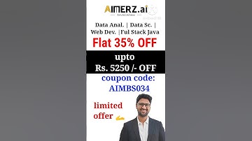 Flat 35% OFF on aimerz.ai | coupon code for Aimerz | Data Science | aimerz.ai #shorts #viralvideo