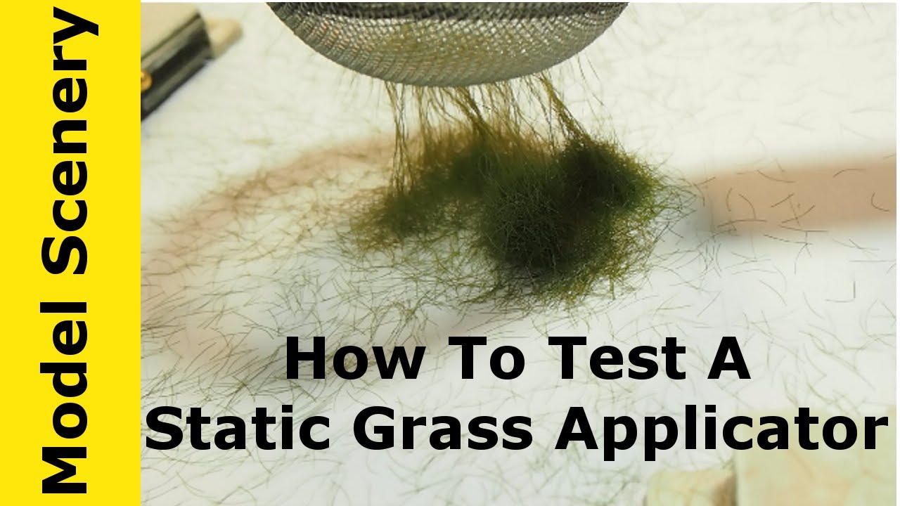 How to use the static grass applicator 