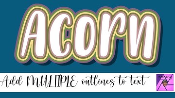 Add multiple outlines to text - Affinity photo iPad tutorial