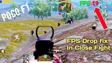 POCO F1 PUBG FPS Drop fix while Close battle /How fix lag in android PUBG mobile/PUBG lag fix