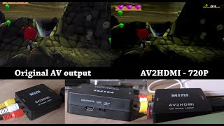 AV2HDMI [Video Comparison Test - PS2] Mini RCA AV to HDMI 1080P Upscaler