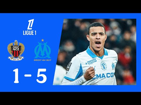 OGC Nice Contre Olympique De Marseille 1 5 RÉSUMÉ ET BUTS Ligue 1 Match Résumé Aujourd Hui