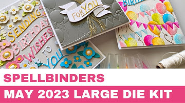 #199 Spellbinders May 2023 Large Die Kit & 3D Embossing Folder Kit - Card Inspirations