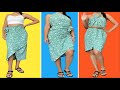 HACER 3 VESTIDOS FÁCILES CON 1 TELA EN 3 MINUTOS - DIY DRESS TUTORIAL, CLOTHES IDEAS COOL AND SIMPLE