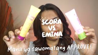 EMINA VS SCORA TONE UP BATTLE: Which one is tan-skin approved | Risa Florendo