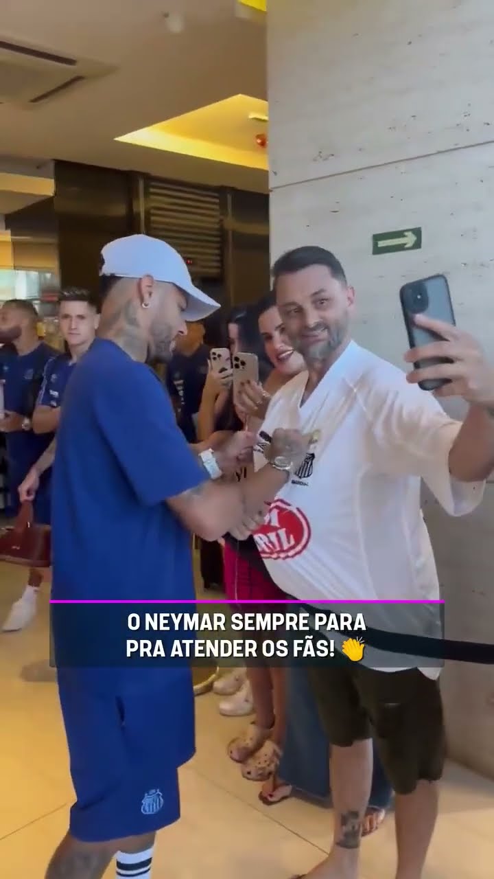 MUITO ÍDOLO! ?? A galera sempre quer tietar o Neymar #shorts