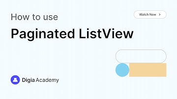 How to use Paginated ListView widget in Digia Dashboard | Step-by-Step Tutorial | Digia Academy