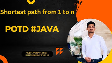 POTD | Shortest path from 1 to n | days 37 | how to find  Shortest path from 1 to n | GFG |