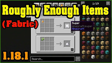 Roughly Enough Items [Fabric] (REI) Mod 1.18.1 & How To Install for Minecraft