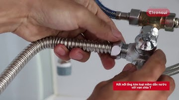 Mitsubishi Cleansui EU101   Hướng dẫn lắp đặt thiết bị lọc nước lắp dưới bồn rửa EU101