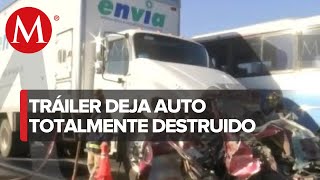 Dos fallecidos en accidente vial en autopista MéxicoPachuca