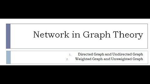Network in Graph Theory