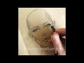 Fashion sketch tutorial by zeynep denizfashion facefront view