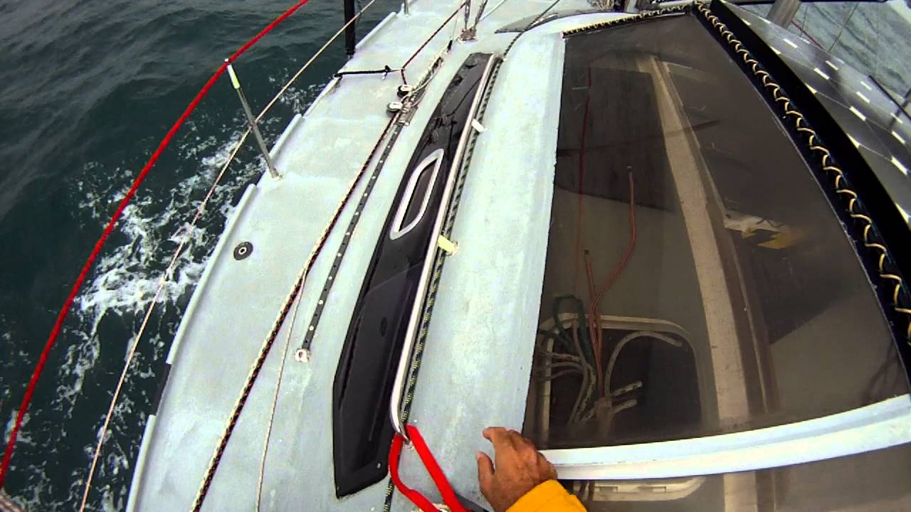 single handed sailboat anchoring