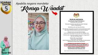 SEJARAH TAHUN 5: KONSEP WAADAT