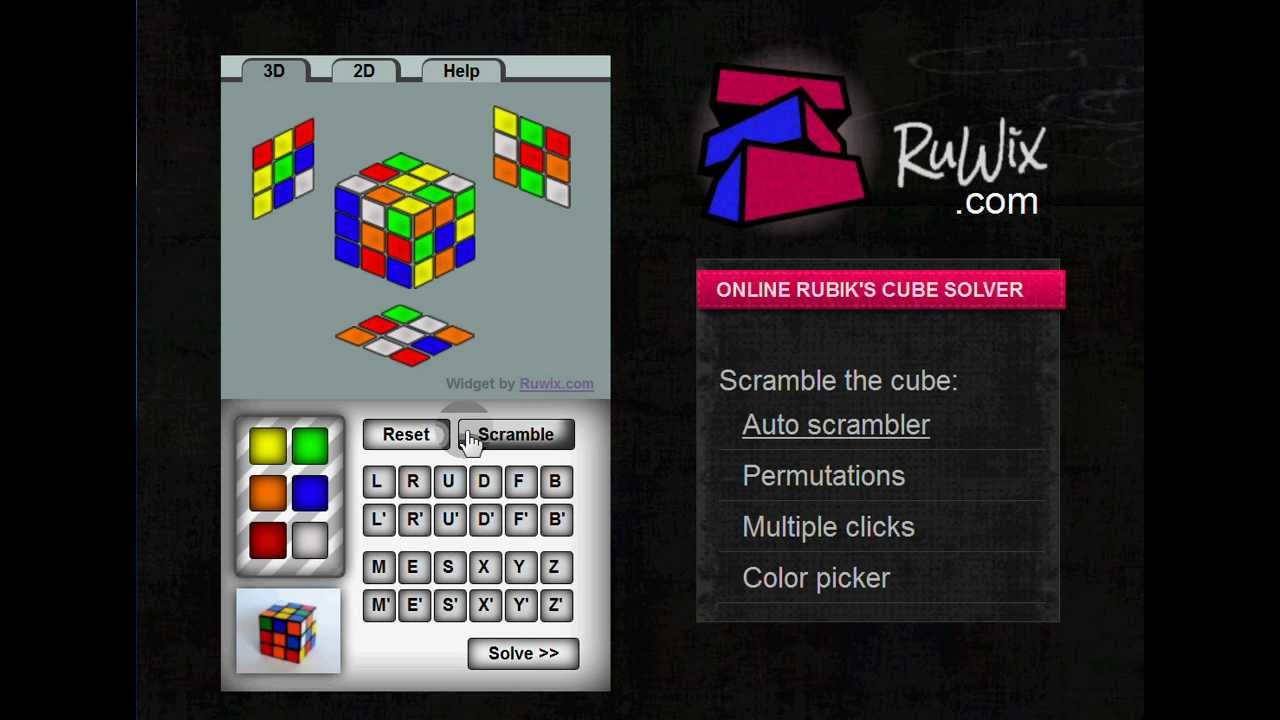 virtual rubik's cube 3x3