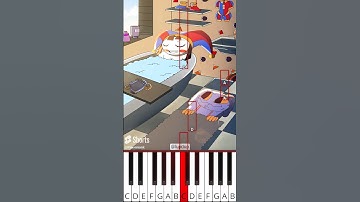 When Pomni Take A Bath (@lupdup) - Octave Piano Tutorial