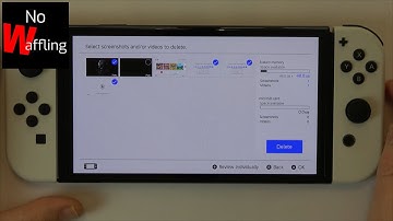 Nintendo Switch OLED How to delete unwanted screenshots and videos