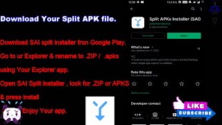 How to install Split APK's , XAPK's & ZIP Files with SAI Split APK installer .. screenshot 4