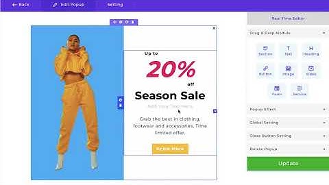 WP PopUp Builder Pro - Editor