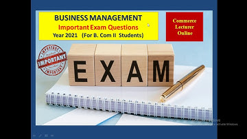 B.com part 2 ||Business Management || IMPORTANT question for 2021 ||Past Paper||Guess Paper