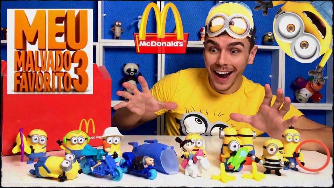 COLEÇÃO COMPLETA MEU MALVADO FAVORITO 3 MC DONALDS 2017 PETER TOYS