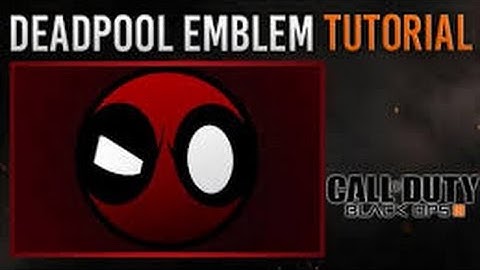 Black Ops 3 - Cool Dope Deadpool Emblem Tutorial