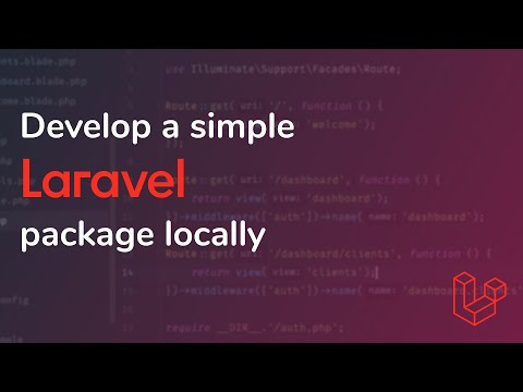 How to develop a simple Laravel package locally