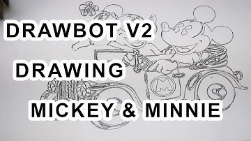 Arduino Drawing Machine  | Drawing Mickey Mouse & Minnie Mouse Crazy Engineer