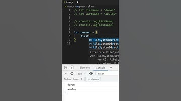 Javascript Objects #shorts