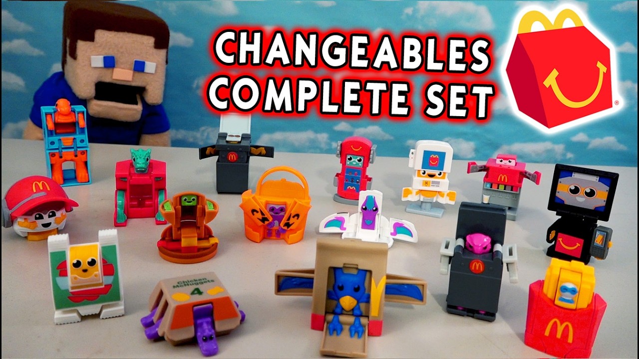 マクドナルド　ハッピーミールト　フリップトップシリーズ　コンプリート　セット McDonalds Changeables 2026 Happy Meal Toys Complete SET All 16