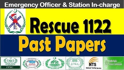 Rescue 1122 || Safety Officer || Station In-charge / RescueTestMcqs / RescueTestPastPaper
