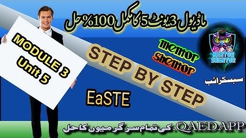 Module 3 Unit 5 | Complete Solution | Step By Step |