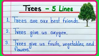 5 Lines On Trees Essay In English Short Essay On Trees Trees Are Our Best Friends