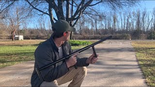 12 gauge Slam fire shotgun hitting some Targets