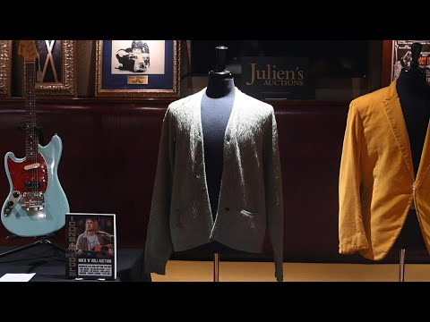 Cigarette-burned Kurt Cobain &rsquo;Unplugged&rsquo; cardigan heading to auction | AFP