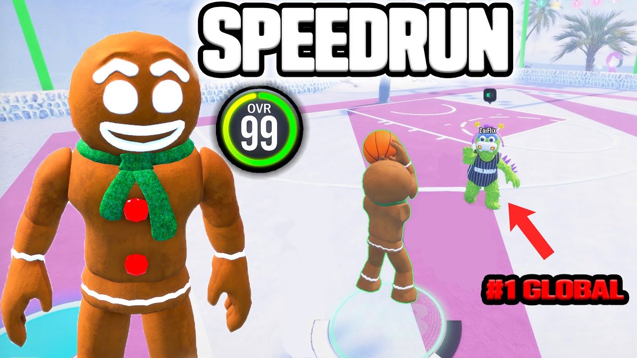 SPEED RUNNING COMP PLAYERS IN PLAYGROUND BASKETBALL