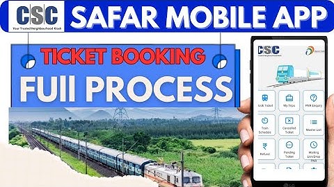 🚇Csc Safar Mobile Apps ll Csc Safar Ticket Booking Full Process 2025 ll Csc New Update ll 🚇