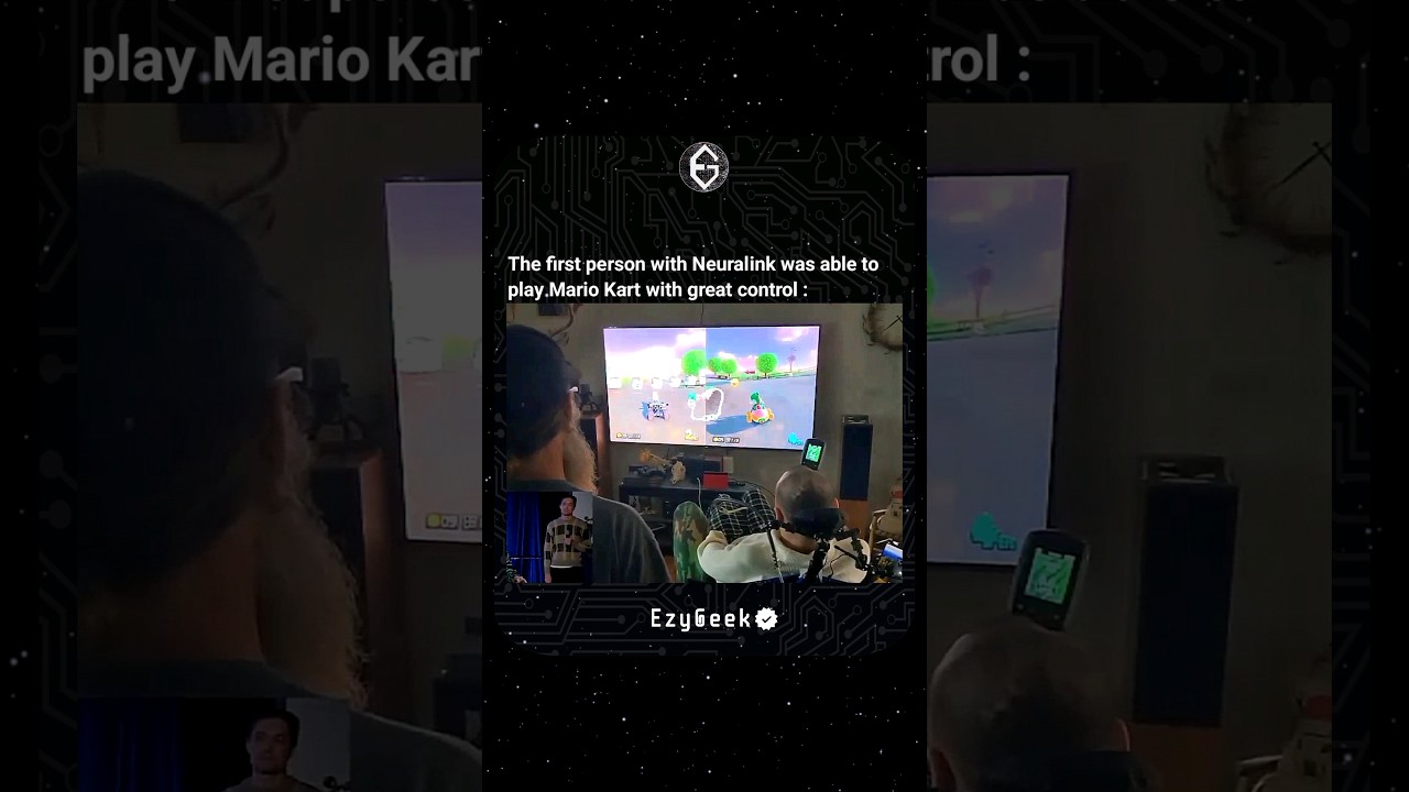 🤯 Neuralink implant lets patient control Mario Kart with their brain! 