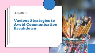 Vlog #97 Various Strategies to Avoid Communication Breakdown