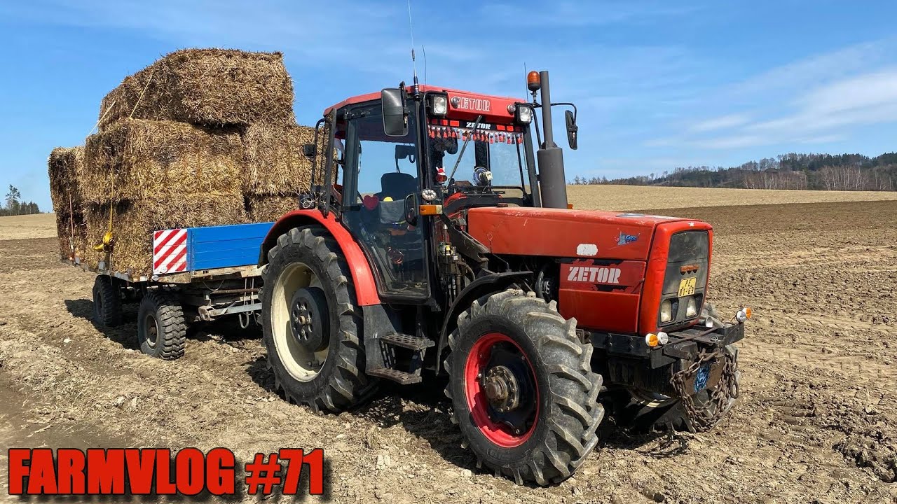 FARMVlog #71 - Odvážíme hranaté balíky na středisko s Zetor 9540
