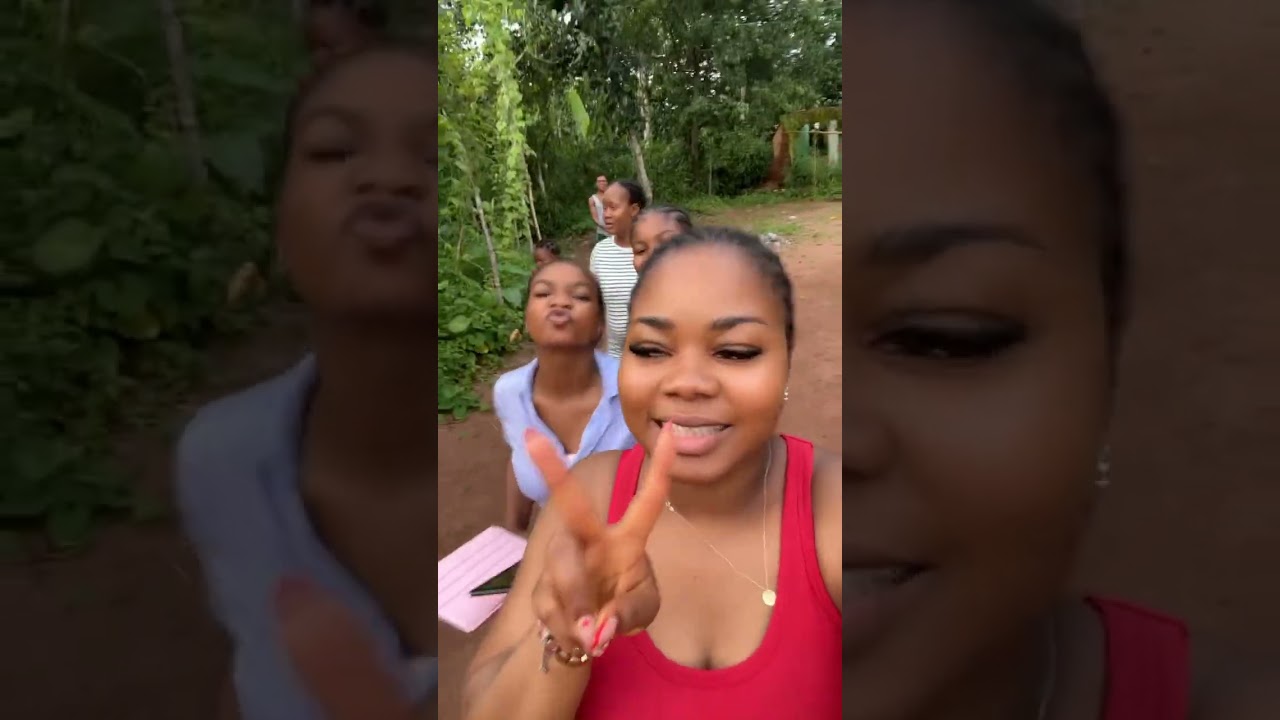 Coming back from farm with family 