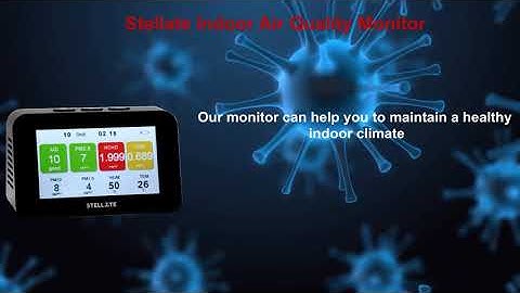 Stellate AQ500 Smart Indoor Air Quality Monitor - HCHO / Formaldehyde, TVOC / PMPM2.5, Humidity, AQI
