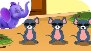 Three Blind Mice NR4 FREE US SHIPPING Nursery Rhyme Button LgSz