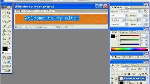 Creating Web Banners with Image Ready
