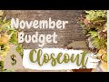 November 2020 Budget Closeout! // REAL Numbers!