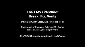 The EMV Standard: Break, Fix, Verify