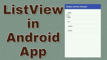 Android ListView Tutorial for beginners