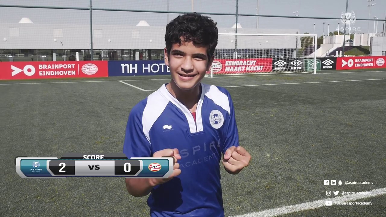 Aspire Academy U14s Challenge 🇳🇱 PSV Players in a Crossbar Challenge ⚽️