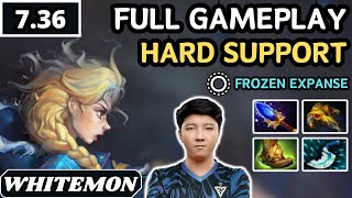 7.36 - Whitemon CRYSTAL MAIDEN Hard Support Gameplay - Dota 2 Full Match Gameplay